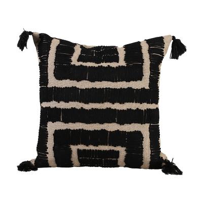 China 2022 Viable New Living Room Pillowcase Square Sofa Cushion Cover Tassels Decoration 45*45 Pillowcases for sale