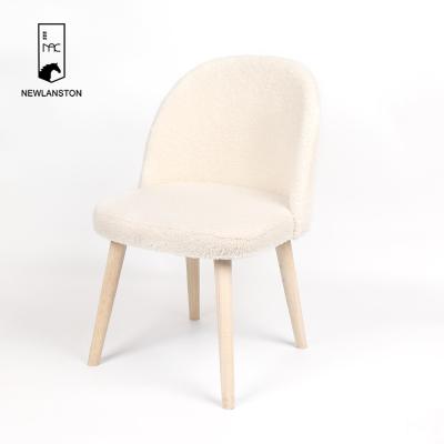 China Dismountable High Quality Home Leisure Upholstered Chair Furniture Design Cafe Hotel Wool Fabric Dining Room Ottoman New for sale