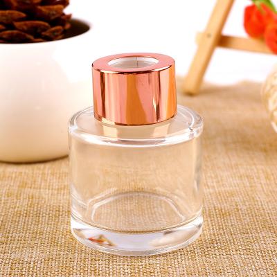 China Wholesale Empty Personal Care Round 50ml Glass Decorative Perfume Diffuser Bottle For Personal Care for sale