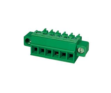 China Plugable Terminal Block Connector CPT 3.81mm Pitch 1*10P Green PA66 SN Plated 30-16AWG for sale