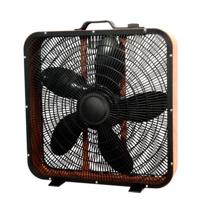 China Modern pp style factory direct sales excellent quality electric square air cooling box fan with 5 blades for sale