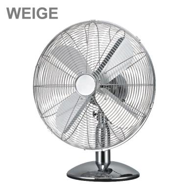 China Retro Metal Desk Fan 12 Inch Table Fan With Swing for sale