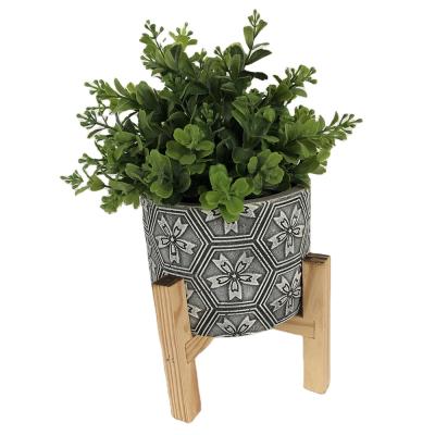 China Hand Made Small Size Concrete Planter Pots For Garden Decoration for sale