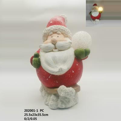 China Europe best selling chriatmas ware resin santa statue for christmas decoration for sale