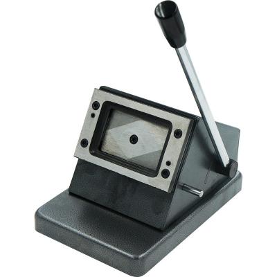 China Manual PVC Die Card Cutter For Business ID Card Production Machine In Black for sale