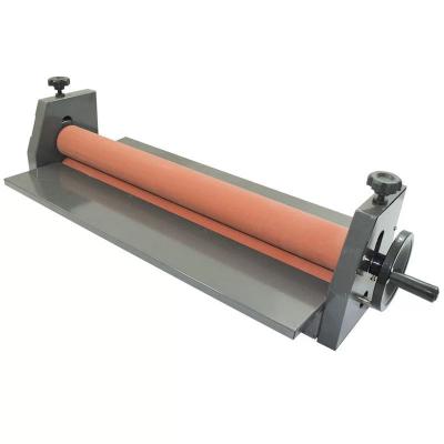 China Max Laminating Width 1000mm LBS1000 Manual Cold Roll Laminator with Rubber Rollers for sale