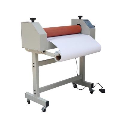 China Max 8mm Laminating Thickness Electric Laminating Machine with Foot Pedal Control for sale