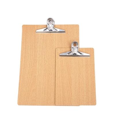 China Customized Wooden Clipboard A4 Size Writing Clipboard with Customer's Request Logo for sale