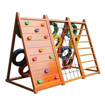 China Wooden Outdoor Climbing Training Hall Exercise Fitness Physical Fitness Climber Children's Climber Equipment Trumpet Hall for sale