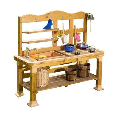 China Outdoor Custom Simulation Large Educational Wooden Cooking Toy for sale