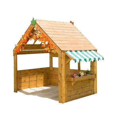 China Eco - Friendly Outdoor Mini Snack Shack Wholesale Wooden Kids Play House for sale