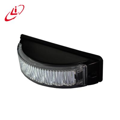 China LIYI High Power PC Material Half Round Waterproof Police Strobe Dash Sun Visor LED Warning Lights for sale