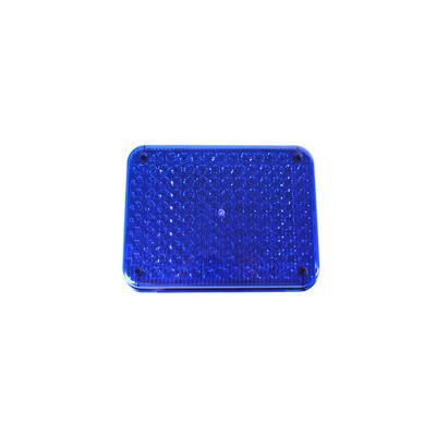 China PC Material LIYI 12V/24V Blue Glossy Led Slim Side Square Shaped Strobe Warning Light For Ambulance for sale