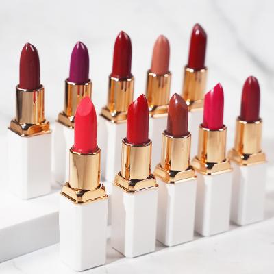 China Matte Lipstick Color Non Stick Vegan Waterproof Custom Cup Nude Lipstick Supplier for sale