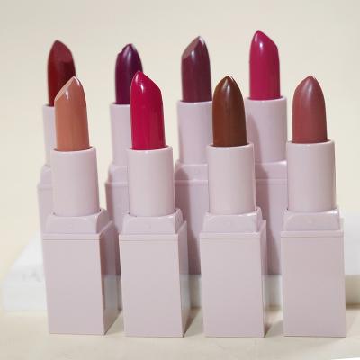 China Manufacturer Pink Tube Waterproof Lip Stick Waterproof Cosmetics Moisturizing Vegan Lipstick Lasting Matte for sale