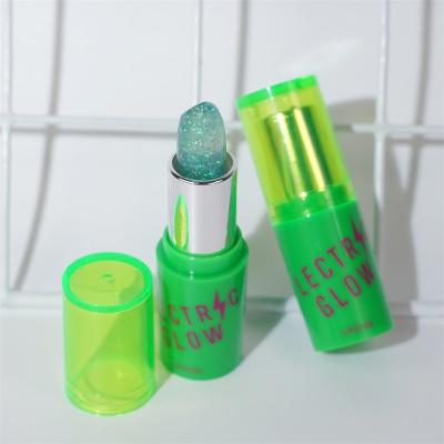 China Factory Wholesale Green Tubes Waterproof Color Changing Lipstick Logo Makeup Vegan Moisturizing Lipstick Custom Made for sale