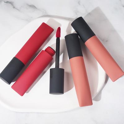 China Moisturizing Private Label 54 Colors Vegan Cosmetics No Sticky Matte Lip Gloss Non-Fading Nude Liquid Lipstick for sale