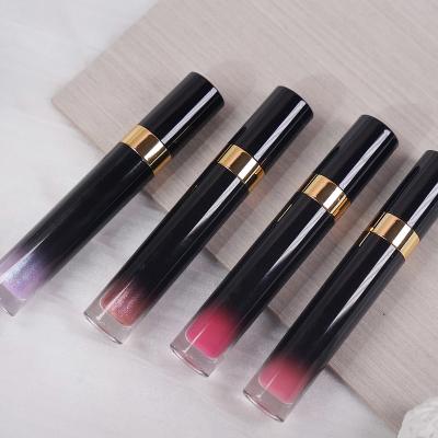 China Moisturizing OEM&ODM Makeup Private Label Lasting High Gloss Lip Gloss Clean Logo Nude Custom Colors Lipstick Liquid for sale