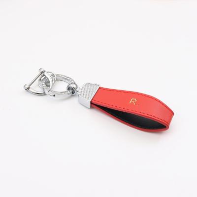 China Wholesale Fashion Metal Diamond High Quality Leather Key Chain High End Keychain For Gift for sale