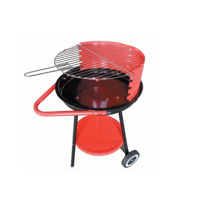 China Garden Used Easily Assembled Outdoor Cooking Barrel Charcoal BBQ Grill Oval Shape Charcoal BBQ Grill for sale