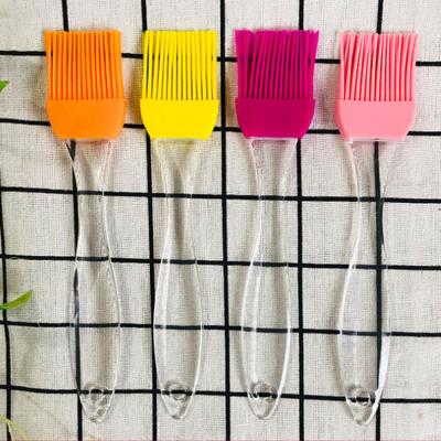 China Easily Cleaned Kitchenware Bakeware Tool Silicone BBQ Grill Heat Resistant Pastry Basting Oil Brush For Cooking for sale