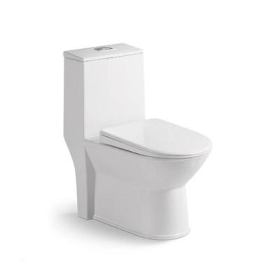 China A3319 YEXIZ Dual-Flow Cabinet Vortex-Type One-Piece Bathroom Siphonic Flush Double Extended WC Chinese Toilets for sale