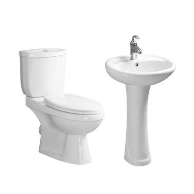 China B1102 Two-Piece Double-flush Toilet Washdown Guangzhou Sanitary Ware Toilet for sale