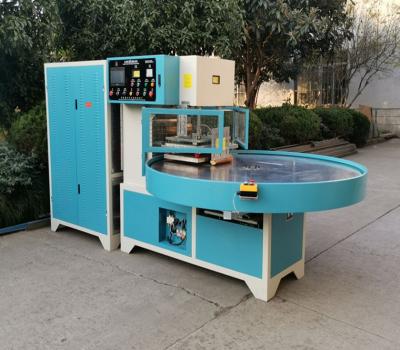 China Blister Sealing Full Automatic Turntable High Frequency Welding Machine for sale