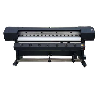 China Hotels 1.8m 6ft Flex Poster Printer Large Format XP600 Eco Single Solvent Printer 1.8m Print Head for sale