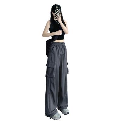 China Viable Wholesale Casual Women Clothes Ladies Pants Ladies Trousers High Waisted Cargo Pants With Pocket for sale