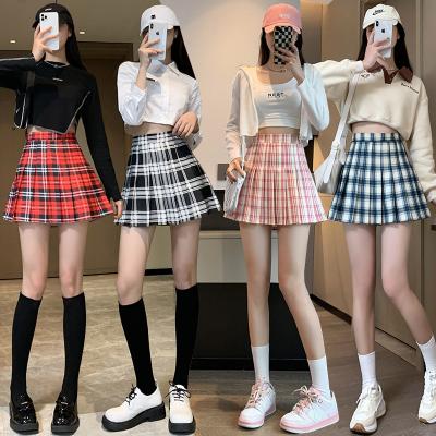 China Korean High Waist Mini Skirt Women School Girls Sexy Cute Pleated Skirt Breathable With Zipper Women Summer Skirts for sale