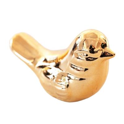 China Home Decoration Craft Bird Ring Holder Gold Ring Storage For Jewelry Engagement Wedding Ring Display Holder Stand Trinket Trays for sale