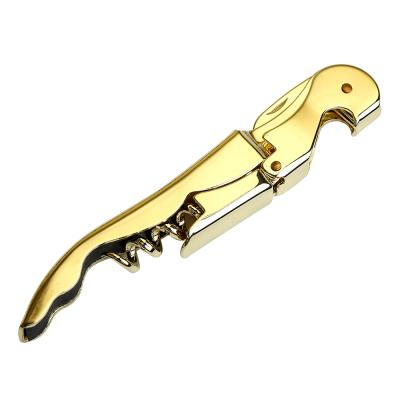 China Wholesale Hot Sale Viable Custom LOGO Multifunction Electroplate Stainless Steel Corkscrew Wine Bottle Opener Wine Opener for sale