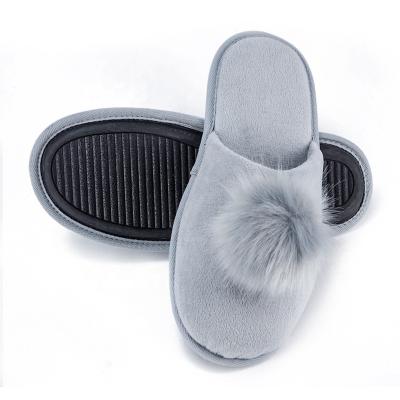 China Anti-odor Japanese Style Velvet Canvas Closed Toe Mens Indoor Slippers for sale