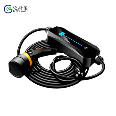 China IEC 61851-1 Car Cable Plug 7.4kw Charging Station Home EV Charger Stations For EV Cars 255*109*55mm for sale