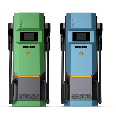 China EV 150kw high safety electric car floor standing fast charging EV car battery with dual gun ccs chademo for sale