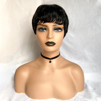 China Wholesale Soft Sleek Short Hair Body Wave Wigs Full Lace Wigs Pixie Hair for sale