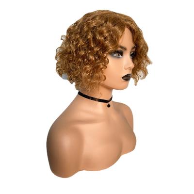 China Water Wave 100% Hand - Woven Bob Wigs 150% Density Virgin Hair HD Lace Wigs U-Part Water Wave Full Lace Wigs for sale