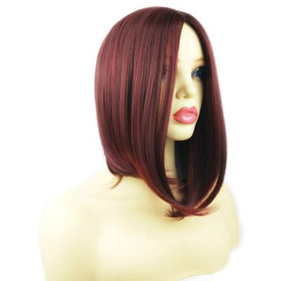 China Bob Hair Synthetic Wigs High Elastic Straight Fast Delivery Full Lace Hair Heat Resistant Synthetic Wigs for sale