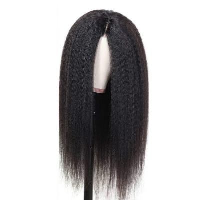 China Hot Selling Yaki Yaki Straight Hair Part Medium Synthetic Wig Heat Resistant Synthetic Hair Wigs for sale