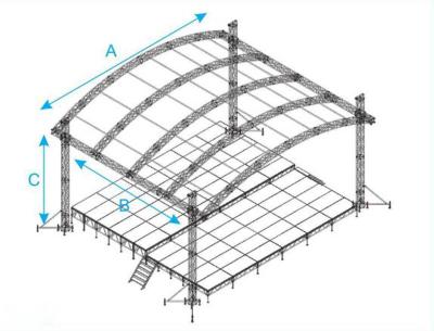 China Outdoor Concert Event Truss Stage Roof Truss Canopy System for sale