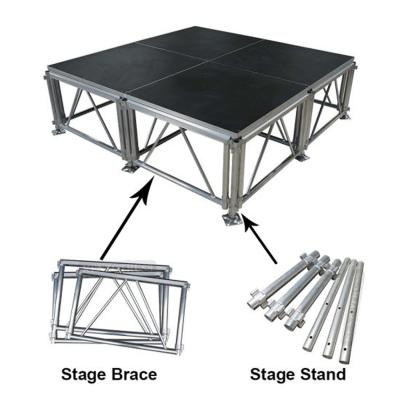 Chine Outdoor Concert Stage Assemble Stage 4feet*8feet Portable Stage Platform à vendre