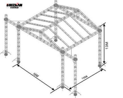 China Grace Aluminum Stage Truss Mobile DJ Portable Lighting Stand Truss Display for sale