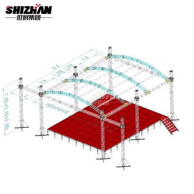 Chine Aluminium Live Concert Stage Platform System pliant de botte de toit de vitesse à vendre