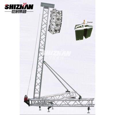 China Spigot Bolt Lift Tower Audio Line Array Truss Stand 600x1000mm for sale