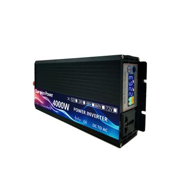 China Home Appliance Car Inverter 12V/24V 220V 600W-7000W Voltage Transformer Pure Sine Wave Power Inverter DC12V to AC 220V converter+ LED Display for sale