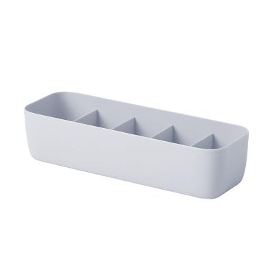 China Viable plastic underwear storage box slot jars plastic storage box underwear drawer organizers boxes for home for sale