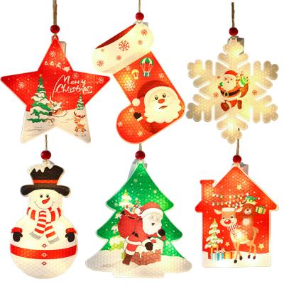 China Eco - Friendly Christmas Favors Led Hanging Lights Decorations Christmas Tree Pendants Ornaments for sale