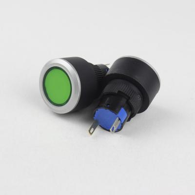 China 22mm D16-K-HL1R Ultra-thin Led Indicator Push Button Switch Flat Round Main Push Button Switch à venda