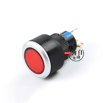 China 22mm plastic self-locking with power symbol master push button switch led lights momentary light switch 6V 12V 24V 220V IP65 à venda